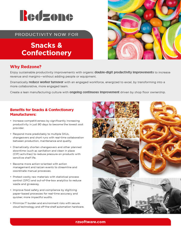 Snacks & Confectionary Datasheet