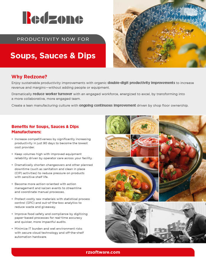 Soups, Sauces, and Dips Datasheet