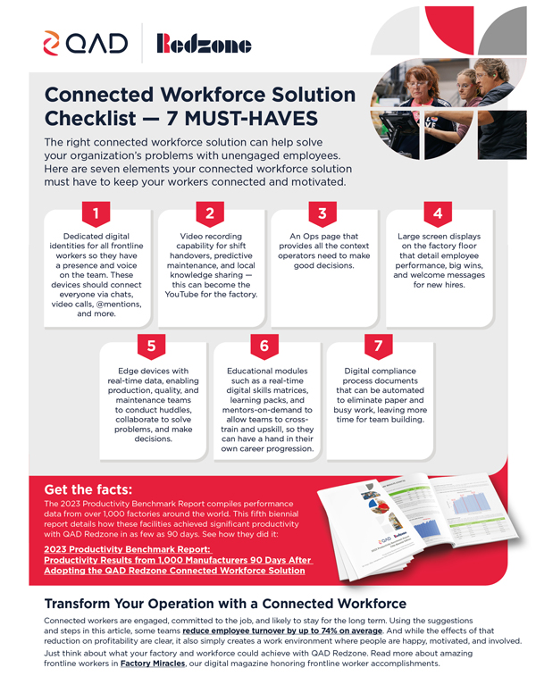 Connected Workforce Solution Checklist — 7 MUST-HAVES
